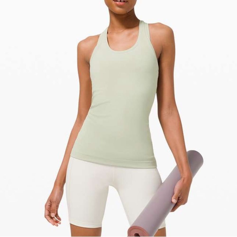 Lululemon Cool Racerback II *Nulu In Green Fern Size 12
